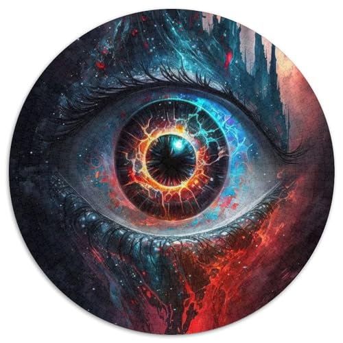 Puzzle für Erwachsene „Cosmic Red Eye“ 1000 Teile, runde Puzzles mit 1000 Teilen für Erwachsene, Spaß für die ganze Familie, Basteln, perfekt für Geburtstage, Feiertage, 67,5 x 67,5 cm Puzzle für Erwachsene „Cosmic Red Eye“ 1000 Teile, runde Puzzles mit 1000 Teilen für Erwachsene, Spaß für die ganze Familie, Basteln, perfekt für Geburtstage, Feiertage, 67,5 x 67,5 cm von LiJianXXR