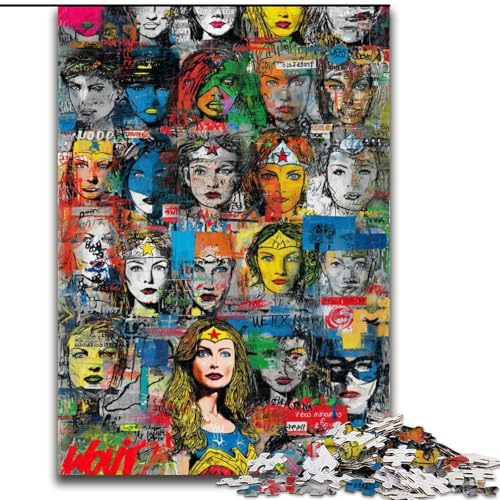 Puzzle für Erwachsene mit 1000 Teilen, Filmplakate, Stressabbau, schwierige Herausforderung, Wichtelgeschenke für Kinder ab 14 Jahren (Größe 50x75cm) von LiJianXXR