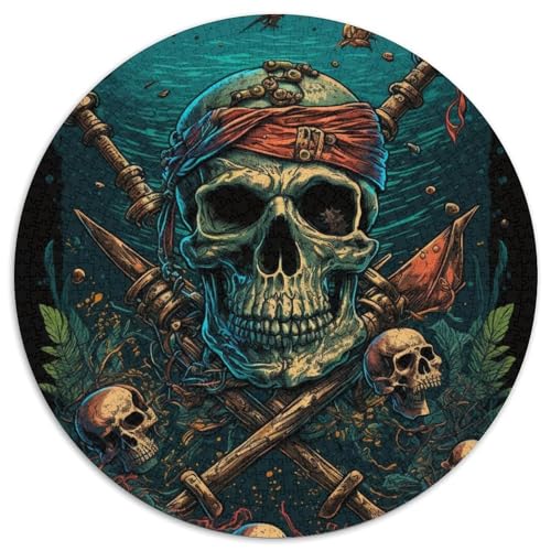 Puzzle für Erwachsene mit 1000 Teilen, Skelett-Pirat, Kartonpuzzle, perfekt für Teenager und Sammler, ideale Heimdekoration und Reisegeschenk, 67,5 x 67,5 cm Puzzle für Erwachsene mit 1000 Teilen, Skelett-Pirat, Kartonpuzzle, perfekt für Teenager und Sammler, ideale Heimdekoration und Reisegeschenk, 67,5 x 67,5 cm von LiJianXXR