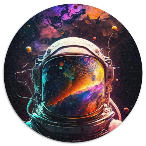 Puzzle für Erwachsene mit 1000 Teilen zum Thema Weltraum-Astronauten. Rundes Puzzle mit 1000 Teilen für Erwachsene,Spaß für die ganze Familie,Basteln,perfekt für Geburtstage,Feiertage,67,5 x 67,5 cm Puzzle für Erwachsene mit 1000 Teilen zum Thema Weltraum-Astronauten. Rundes Puzzle mit 1000 Teilen für Erwachsene,Spaß für die ganze Familie,Basteln,perfekt für Geburtstage,Feiertage,67,5 x 67,5 cm von LiJianXXR