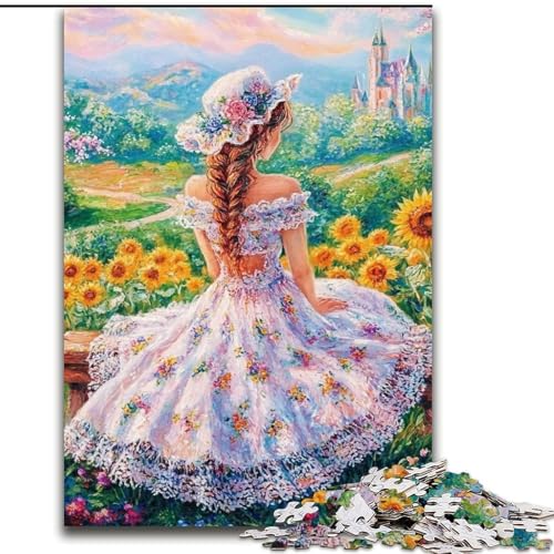 Puzzle für Erwachsene und Jugendliche, 1000 Teile, Anime-Mädchen, Spielzeug, Lernspiele, Stressabbau, Stärkung der Liebe zwischen Paaren (Größe 26x38cm) von LiJianXXR