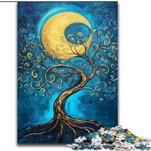 Puzzle für Erwachsene und Jugendliche, 1000 Teile, Baum des Lebens, Spielzeug, Lernspiele, Stressabbau, Stärkung der Liebe zwischen Paaren (Größe 50x75cm) von LiJianXXR