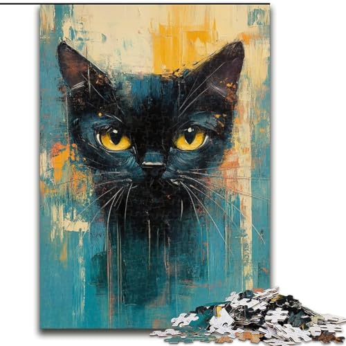 Puzzle für Erwachsene und Jugendliche, 1000 Teile, Kätzchen, Lernspiele, Heimdekoration, geeignet für die Schreibtischdekoration (Größe 50x75cm) von LiJianXXR