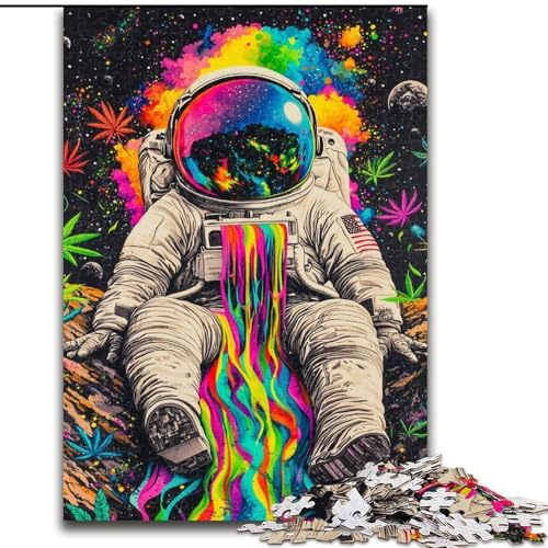 Puzzle für Erwachsene und Jugendliche, Puzzle Psychedelischer Astronaut, für Kinder ab 14 Jahren, Lernspiel, Herausforderung, Spielzeug, Geschenk zum Geburtstag (Größe 50x75cm) von LiJianXXR