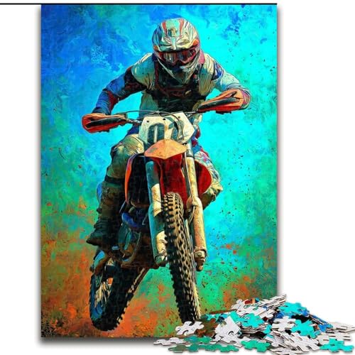 Puzzle für Jugendliche, Mountainbike, für Kinder ab 14 Jahren, Heimdekoration als Geschenk für die ganze Familie und Freunde (Größe 26x38cm) von LiJianXXR