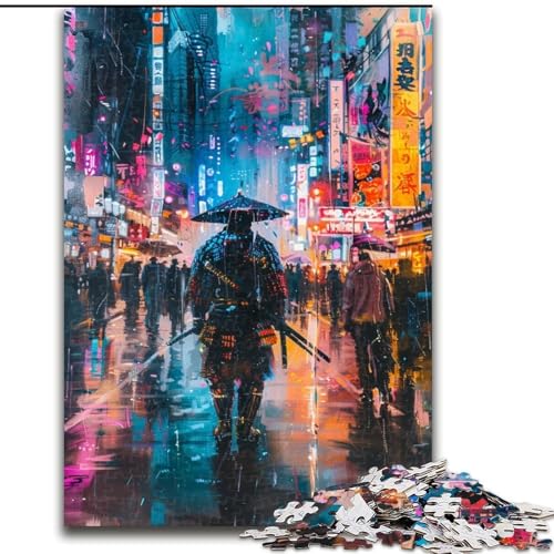 Puzzle für Teenager, 1000 Ninja-Krieger, Lernspiele, Heimdekoration, geeignet für die Schreibtischdekoration (Größe 50x75cm) von LiJianXXR