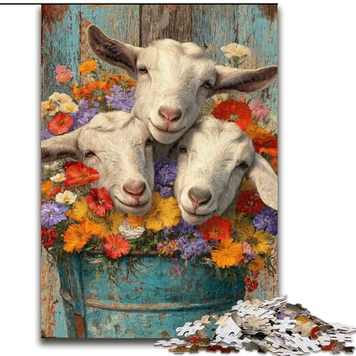 Puzzle für Teenager, 1000 Teile, Babykuh, hilft dem Gehirn, süchtig machendes Spielzeug zu trainieren, um Geduld zu fördern und das Gedächtnis zu verbessern (Größe 50x75cm) von LiJianXXR