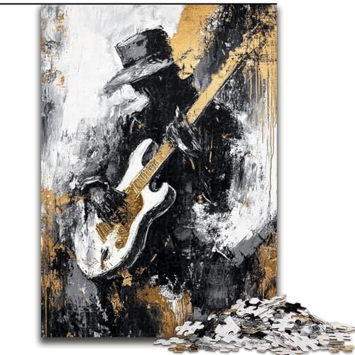 Puzzle für Teenager, 1000 Teile, Ölgemälde zum Thema Gitarre spielen, hilft dem Gehirn, süchtig machendes Spielzeug zu trainieren, um Geduld zu fördern und das Gedächtnis zu verbessern (Größe 26x38cm) Puzzle für Teenager, 1000 Teile, Ölgemälde zum Thema Gitarre spielen, hilft dem Gehirn, süchtig machendes Spielzeug zu trainieren, um Geduld zu fördern und das Gedächtnis zu verbessern (Größe 26x38cm) von LiJianXXR