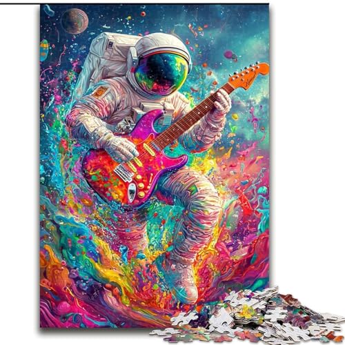 Puzzle für Teenager, 1000 Teile, Psychedelischer Astronaut, anspruchsvoll und schwierig mit vollständig ineinandergreifenden, zufällig geformten Teilen (Größe 50x75cm) von LiJianXXR