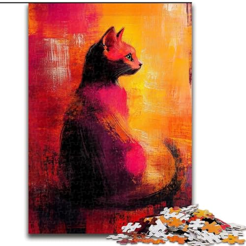 Puzzle für Teenager, 1000 Tierkatzen, Lernspiele, Heimdekoration, geeignet für die Schreibtischdekoration (Größe 26x38cm) von LiJianXXR