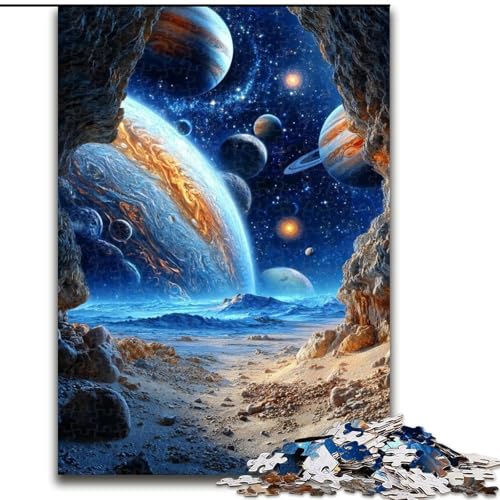 Puzzle für Teenager, 1000 kosmische Landschaften, Lernspiele, Heimdekoration, geeignet für die Schreibtischdekoration (Größe 26x38cm) von LiJianXXR