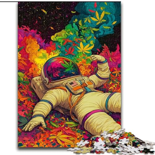 Puzzle für Teenager, 1000 psychedelische Astronauten, Lernspiele, Heimdekoration, geeignet für die Schreibtischdekoration (Größe 50x75cm) von LiJianXXR