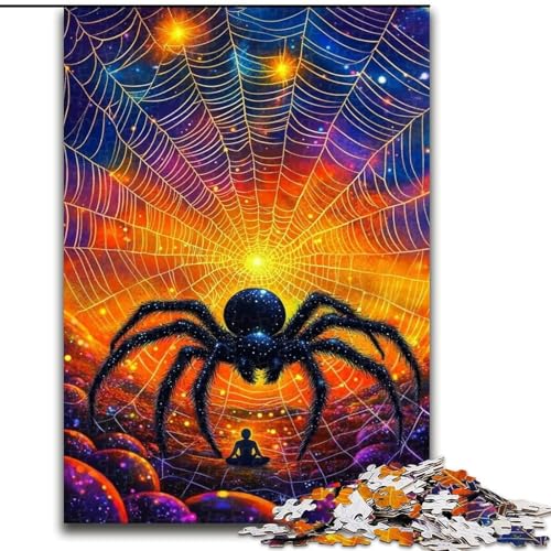 Puzzle für Teenager, 1000-teiliges Puzzle, Kunstspinne, Quizspiel, Wanddekoration, einzigartige Geburtstags (Größe 26x38cm) von LiJianXXR
