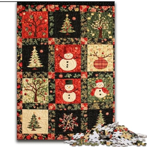 Puzzle für Teenager, 1000-teiliges Puzzle, Weihnachtscollage, Quizspiel, Wanddekoration, einzigartige Geburtstags (Größe 26x38cm) von LiJianXXR
