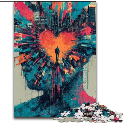 Puzzle für Teenager, 1000-teiliges Puzzle, geheimnisvolle Skulpturkunst, Quizspiel, Wanddekoration, einzigartige Geburtstags (Größe 26x38cm) von LiJianXXR