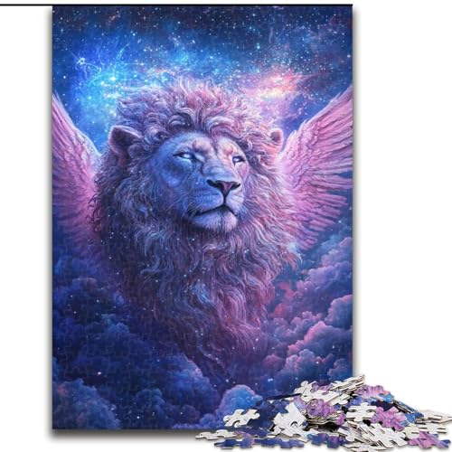 Puzzle für Teenager, 1000-teiliges Puzzle Cosmic Lion, Quizspiel, Wanddekoration, einzigartige Geburtstags (Größe 26x38cm) von LiJianXXR