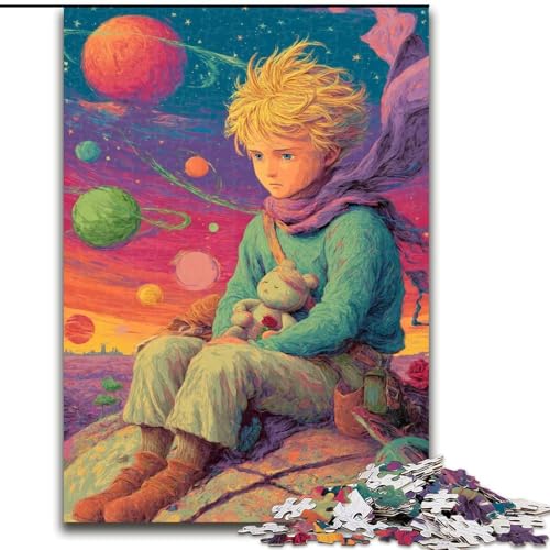 Puzzle für Teenager, 1000-teiliges Puzzle Der kleine Prinz, hilft dem Gehirn, süchtig machendes Spielzeug zu trainieren, um Geduld zu fördern und das Gedächtnis zu verbessern (Größe 26x38cm) von LiJianXXR