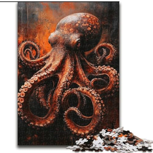Puzzle für Teenager, 1000-teiliges Puzzle Pinguine unter der Aurora, Quizspiel, Wanddekoration, einzigartige Geburtstags (Größe 26x38cm) von LiJianXXR