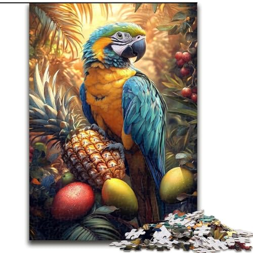 Puzzle für Teenager, Dschungelpapagei, für Kinder ab 14 Jahren, Heimdekoration als Geschenk für die ganze Familie und Freunde (Größe 26x38cm) von LiJianXXR