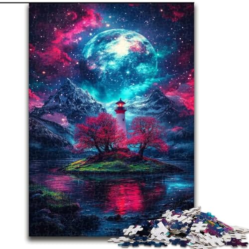 Puzzle für Teenager Dengta unter dem Blutmond, für Kinder ab 14 Jahren, Heimdekoration als Geschenk für die ganze Familie und Freunde (Größe 26x38cm) von LiJianXXR