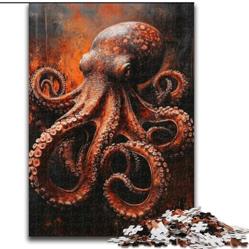 Puzzle für Teenager Pinguine unter der Aurora, für Kinder ab 14 Jahren, Heimdekoration als Geschenk für die ganze Familie und Freunde (Größe 50x75cm) von LiJianXXR