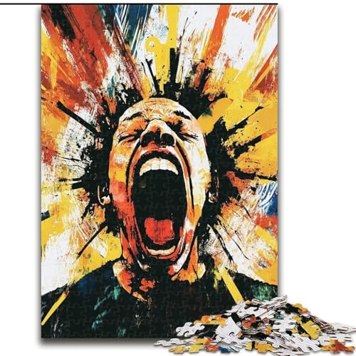 Puzzle für Teenager im Basquiat-Stil, für Kinder ab 14 Jahren, Heimdekoration als Geschenk für die ganze Familie und Freunde (Größe 26x38cm) von LiJianXXR