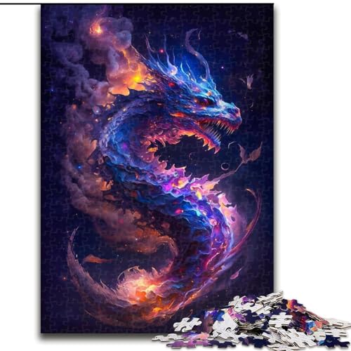 Puzzle mit 1000 Teilen für Erwachsene, Galaxie-Fantasie-Drache, aus Holz, EIN tolles Geschenk für Familienspaß, 50x75cm, für interaktives Familienspiel Puzzle mit 1000 Teilen für Erwachsene, Galaxie-Fantasie-Drache, aus Holz, EIN tolles Geschenk für Familienspaß, 50x75cm, für interaktives Familienspiel von LiJianXXR