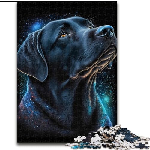 Puzzle mit 1000 Teilen für Erwachsene, Labrador Retriever-Hundepuzzle aus Holz, Denkspiel für Teenager, 1000 Teile(50x75cm) von LiJianXXR