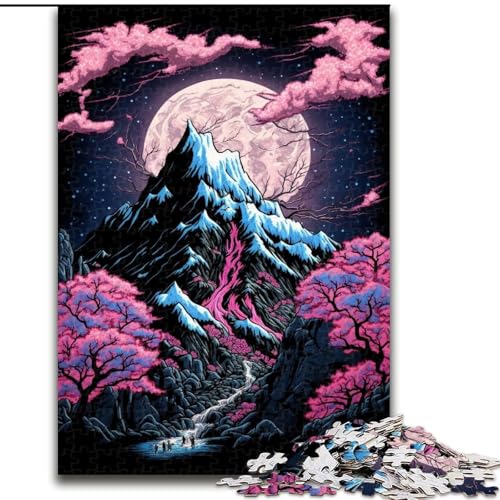 Puzzle mit 1000 Teilen für Erwachsene, Mount Fuji, Japan, aus Holz, perfekt für Teenager und Sammler, ideale Heimdekoration und Reisegeschenk, 1000 Teile(50x75cm) von LiJianXXR