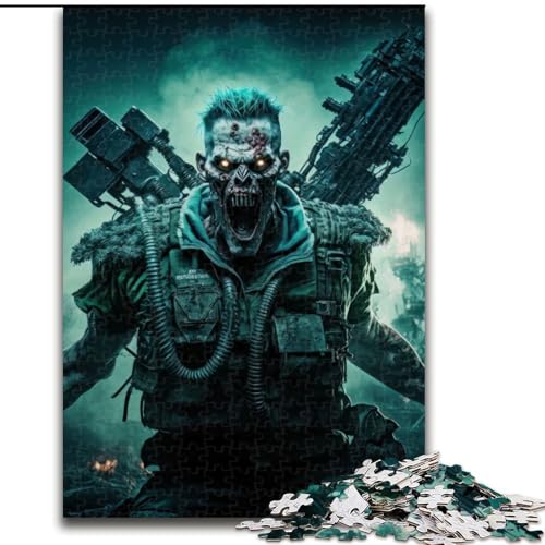 Puzzle mit 1000 Teilen für Erwachsene, Puzzle Tote Armee, Zombiesoldat aus Karton, anspruchsvolles Denkspiel für Teenager, perfekt als Heimdekoration oder Geschenk, 1000 Stück(26x38cm) von LiJianXXR