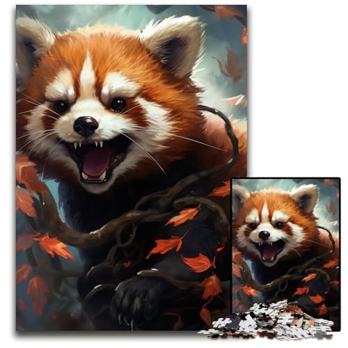 Puzzle mit 1000 Teilen für Erwachsene, Roter Panda, Kunst-Karton-Puzzle für Erwachsene, perfekt für Teenager und Sammler, ideale Heimdekoration und Reisegeschenk, 26x38cm/10,23x14,96 Zoll Puzzle mit 1000 Teilen für Erwachsene, Roter Panda, Kunst-Karton-Puzzle für Erwachsene, perfekt für Teenager und Sammler, ideale Heimdekoration und Reisegeschenk, 26x38cm/10,23x14,96 Zoll von LiJianXXR
