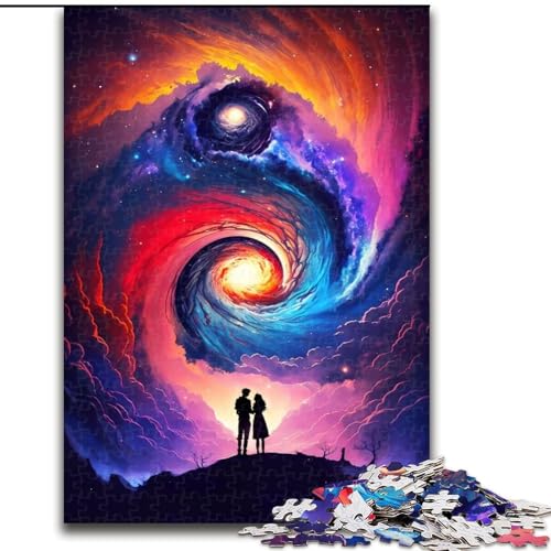 Puzzle mit 1000 Teilen für Erwachsene, intergalaktisches Paar-Puzzle aus Holz, anspruchsvolles Denkspiel für Teenager, perfekt als Heimdekoration oder Geschenk, 1000 Stück(50x75cm) von LiJianXXR