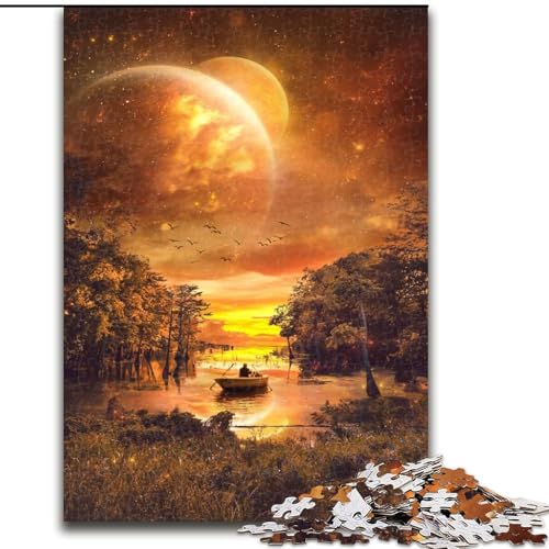 Puzzle mit 1000 Teilen für Erwachsene, schwebende Puzzles aus Karton, entspannende Unterhaltung, Heimdekoration, 1000 Stück(26x38cm) von LiJianXXR