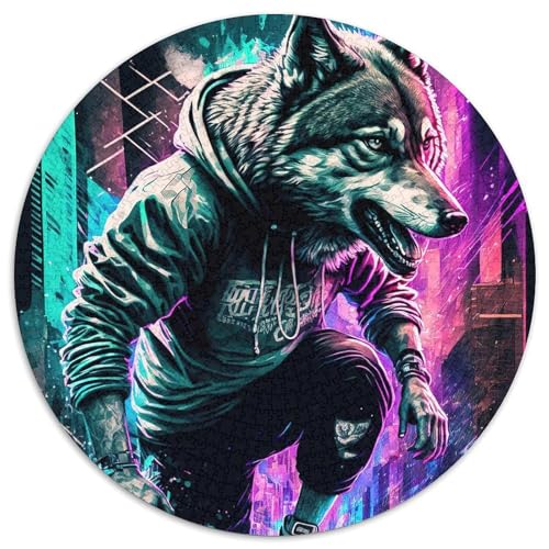 Puzzles für 1000 Teile „Street Wolf“ für Erwachsene, Denkspiel, interaktives Familienspiel, geeignet für Kinder ab 14 Jahren, 67,5 x 67,5 cm Puzzles für 1000 Teile „Street Wolf“ für Erwachsene, Denkspiel, interaktives Familienspiel, geeignet für Kinder ab 14 Jahren, 67,5 x 67,5 cm von LiJianXXR