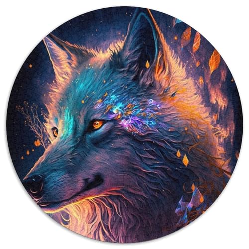 Puzzles für Erwachsene, 1000 Teile, Spirit Wolf, Puzzles für Erwachsene, Denkspiel, interaktives Familienspiel, geeignet für Kinder ab 14 Jahren, 67,5 x 67,5 cm von LiJianXXR