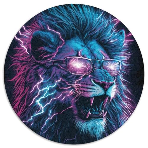 Puzzles für Erwachsene mit 1000 Teilen, Blitzlöwe-Puzzle, Denkspiel, interaktives Familienspiel, geeignet für Kinder ab 14 Jahren, 67,5 x 67,5 cm Puzzles für Erwachsene mit 1000 Teilen, Blitzlöwe-Puzzle, Denkspiel, interaktives Familienspiel, geeignet für Kinder ab 14 Jahren, 67,5 x 67,5 cm von LiJianXXR