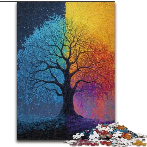 Puzzles für Erwachsene und Jugendliche, Puzzle Baum des Lebens, Quizspiel zur Stärkung der Liebe zwischen Paaren für Kinder ab 14 Jahren (Größe 26x38cm) von LiJianXXR