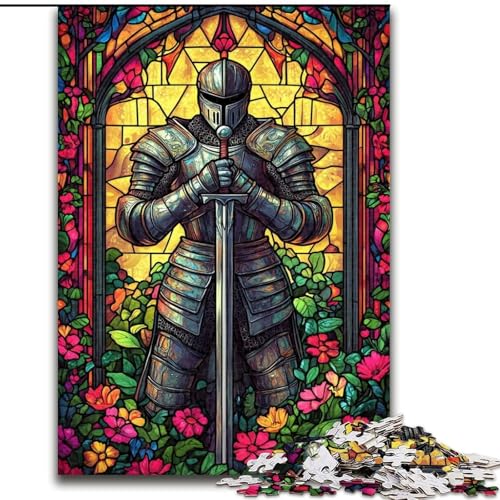 Puzzles für Erwachsene und Jugendliche, Puzzle Buntglaskrieger, Quizspiel zur Stärkung der Liebe zwischen Paaren für Kinder ab 14 Jahren (Größe 26x38cm) von LiJianXXR