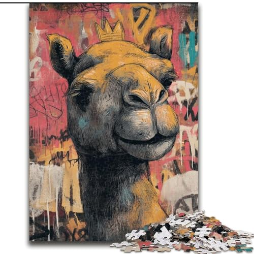 Puzzles für Erwachsene und Jugendliche, Puzzle Camel Art, Quizspiel zur Stärkung der Liebe zwischen Paaren für Kinder ab 14 Jahren (Größe 26x38cm) von LiJianXXR
