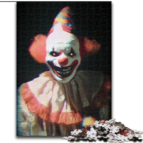 Puzzles für Erwachsene und Jugendliche, Puzzle Clown-Zirkus, für Kinder ab 14 Jahren, Lernspiel, Herausforderung, Spielzeug, Geschenk zum Geburtstag (Größe 50x75cm) von LiJianXXR