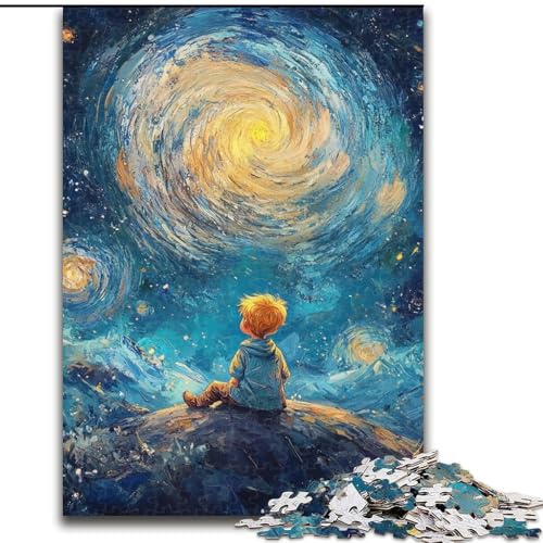 Puzzles für Erwachsene und Jugendliche, Puzzle Der kleine Prinz des Nachthimmels, Quizspiel zur Stärkung der Liebe zwischen Paaren für Kinder ab 14 Jahren (Größe 26x38cm) von LiJianXXR