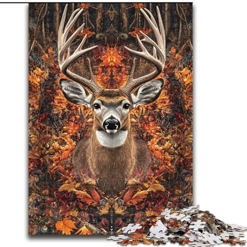 Puzzles für Erwachsene und Jugendliche, Puzzle Dschungelhirsch, Quizspiel zur Stärkung der Liebe zwischen Paaren für Kinder ab 14 Jahren (Größe 50x75cm) von LiJianXXR