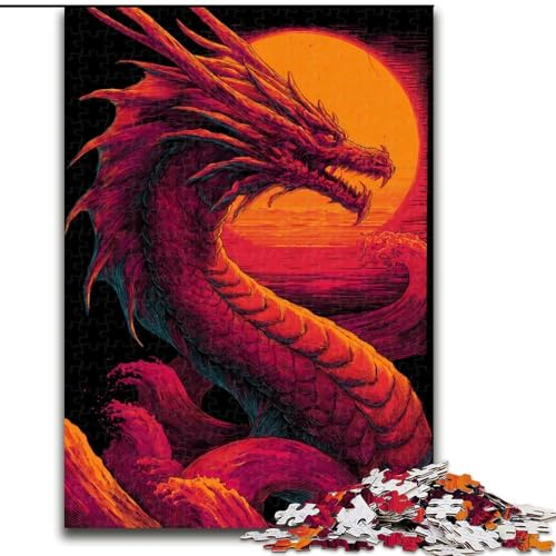 Puzzles für Erwachsene und Jugendliche, Puzzle Fantasy Dragon, Quizspiel zur Stärkung der Liebe zwischen Paaren für Kinder ab 14 Jahren (Größe 50x75cm) von LiJianXXR