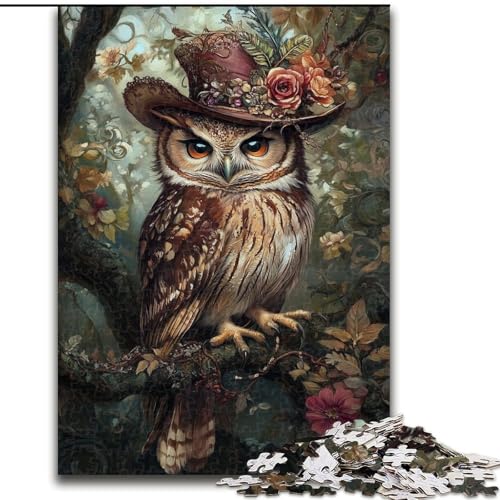 Puzzles für Erwachsene und Jugendliche, Puzzle Fantasy Owl, Quizspiel zur Stärkung der Liebe zwischen Paaren für Kinder ab 14 Jahren (Größe 26x38cm) von LiJianXXR