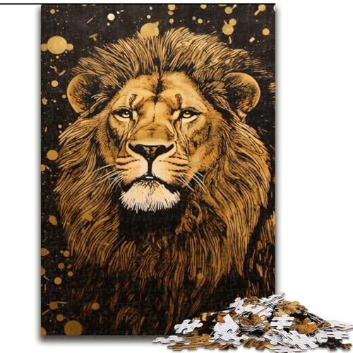 Puzzles für Erwachsene und Jugendliche, Puzzle-Löwe, Quizspiel zur Stärkung der Liebe zwischen Paaren für Kinder ab 14 Jahren (Größe 50x75cm) von LiJianXXR