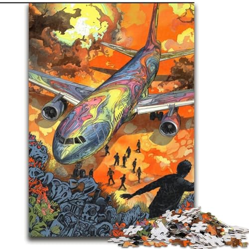 Puzzles für Erwachsene und Jugendliche, Puzzle Lost Plane, Quizspiel zur Stärkung der Liebe zwischen Paaren für Kinder ab 14 Jahren (Größe 26x38cm) von LiJianXXR
