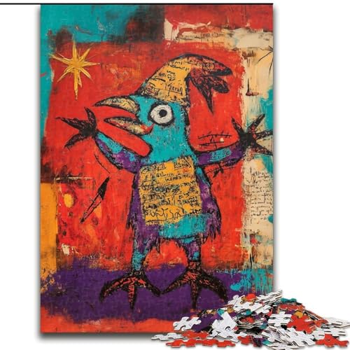 Puzzles für Erwachsene und Jugendliche, Puzzle im Basquiat-Stil, Quizspiel zur Stärkung der Liebe zwischen Paaren für Kinder ab 14 Jahren (Größe 50x75cm) von LiJianXXR
