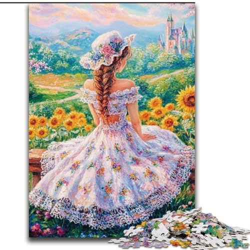 Puzzles für Erwachsene und Teenager, Puzzle Anime-Mädchen, Quizspiel zur Förderung der Liebe zwischen Paaren für Kinder ab 14 Jahren (Größe 50x75cm) von LiJianXXR