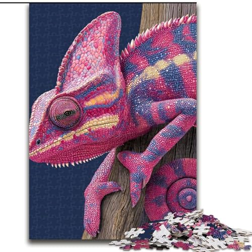 Puzzles für Erwachsene und Teenager, Puzzle Farbchamäleon, Quizspiel zur Stärkung der Liebe zwischen Paaren für Kinder ab 14 Jahren (Größe 26x38cm) von LiJianXXR