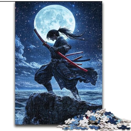 Puzzles für Erwachsene und Teenager, Puzzle Moon Ninja, Quizspiel zur Stärkung der Liebe zwischen Paaren für Kinder ab 14 Jahren (Größe 26x38cm) von LiJianXXR